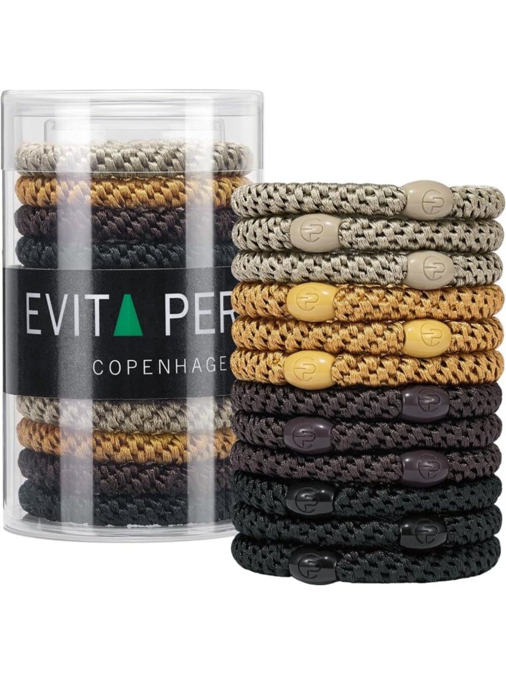 12 Pack No Damage Hair Ties | Soft Ponytail Holders for Thick Hair & Everyday